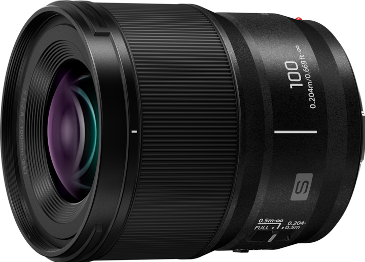 Actual product image Panasonic Lumix S-E100E 100mm f/2.8-22 Macro (L-Mount, full size)