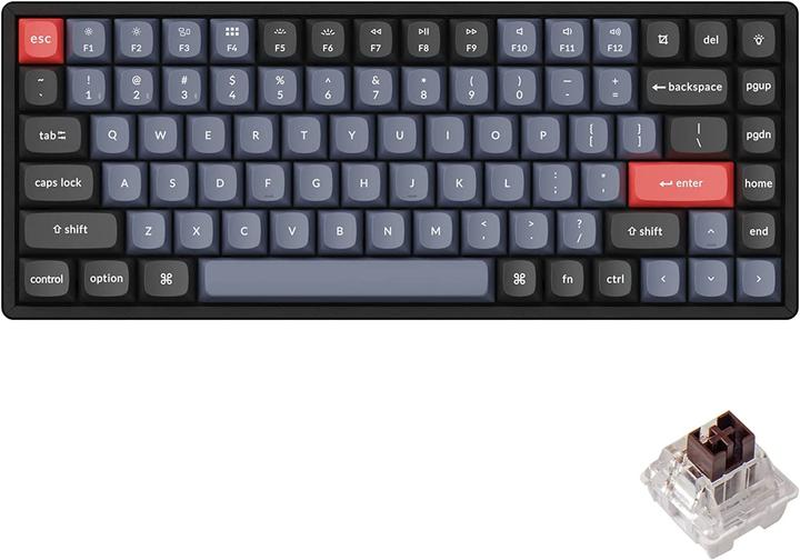 Image du produit Keychron Clé K2Pro 75% Alu RGB Gat Brown K2P-J3-FR (DE, Sans fil)