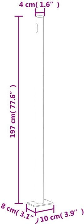 Actual product image vidaXL Seitenmarkise (6 m)
