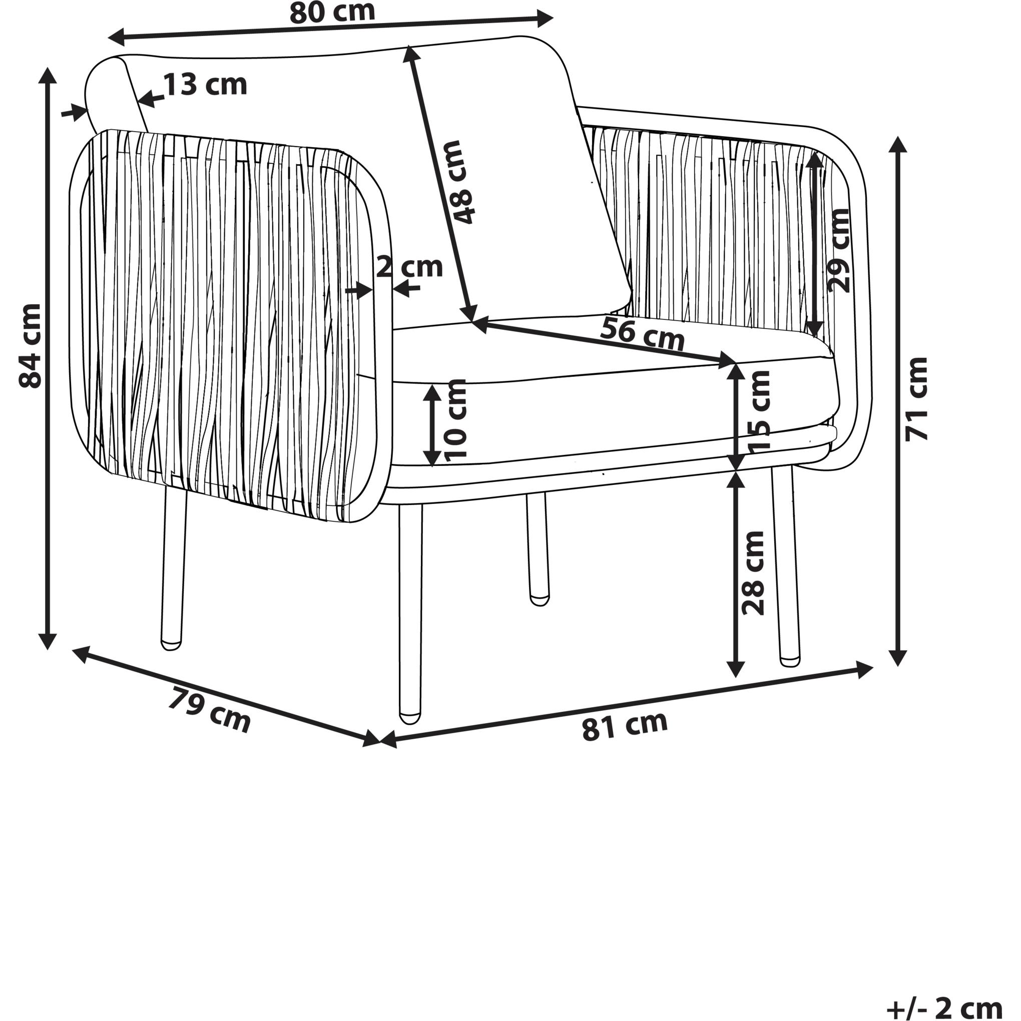 Thumbnail - Beliani, Gartenstühle, Senise