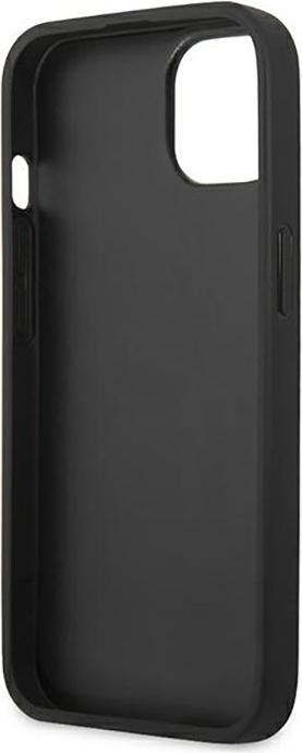 Actual product image BMW Case BMHCP14MSLLBK iPhone 14 Plus 6.7" czarny/black Leather Stamp (Apple iPhone 14 Plus)