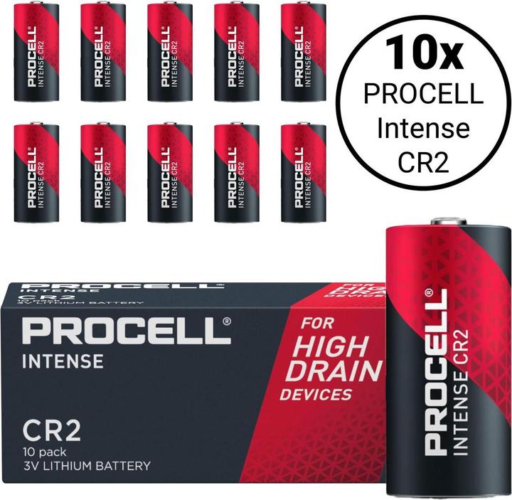 Procell CR2 (Lithium) Intense - 10 Batterien (10 pcs, CR2, 920 mAh)