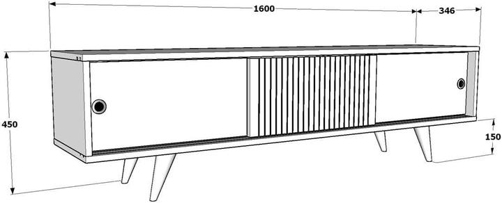 Produktbild Hanah Home Megan (160 x 34.50 x 45 cm)