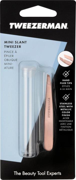 Tweezerman Mini schuine pincet - Roségoud