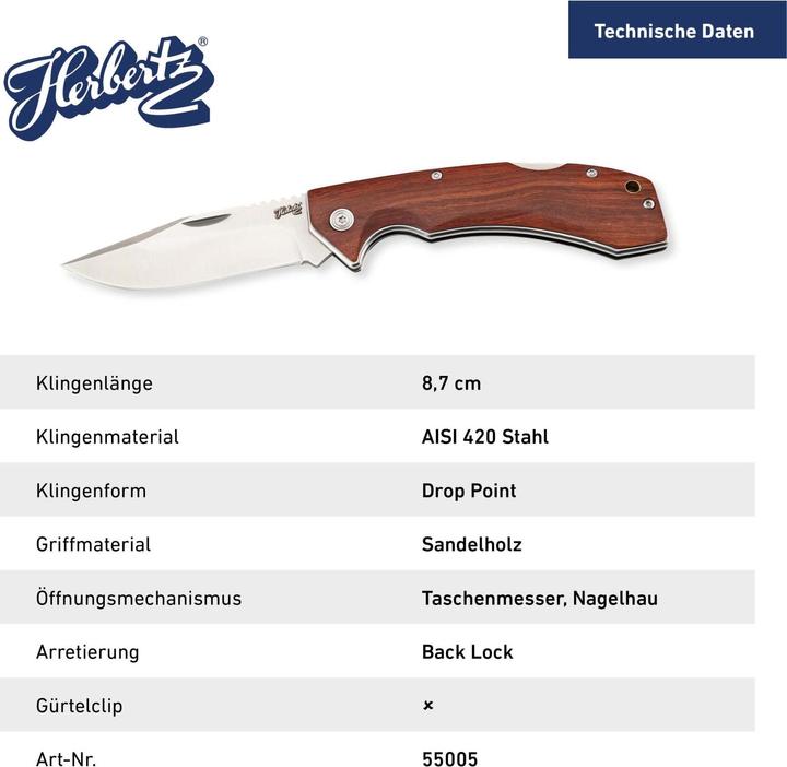 Produktbild Herbertz Taschenmesser (8.70 cm)