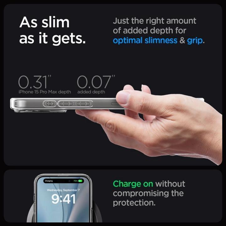 Produktbild Spigen Ultra Hybrid MAG iPhone 15 Pro Max 6,7" Magsafe grafitowy/graphite ACS06577 (Apple iPhone 15 Pro Max)