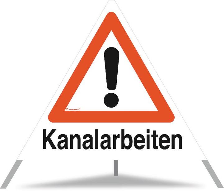 Triopan Segnale pieghevole Lavoro di fogna