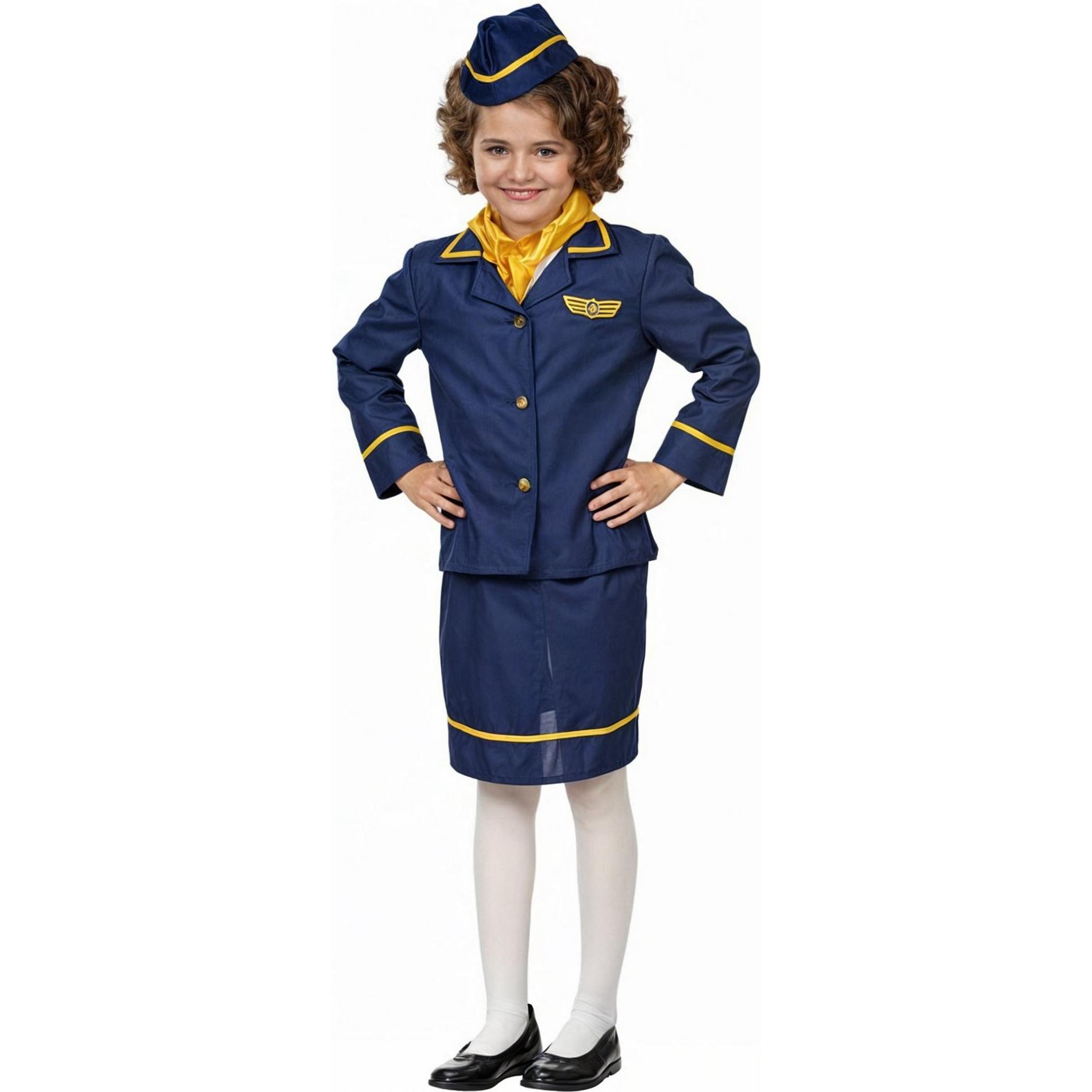 Metamorph Stewardess Uniform für Kinder (116)