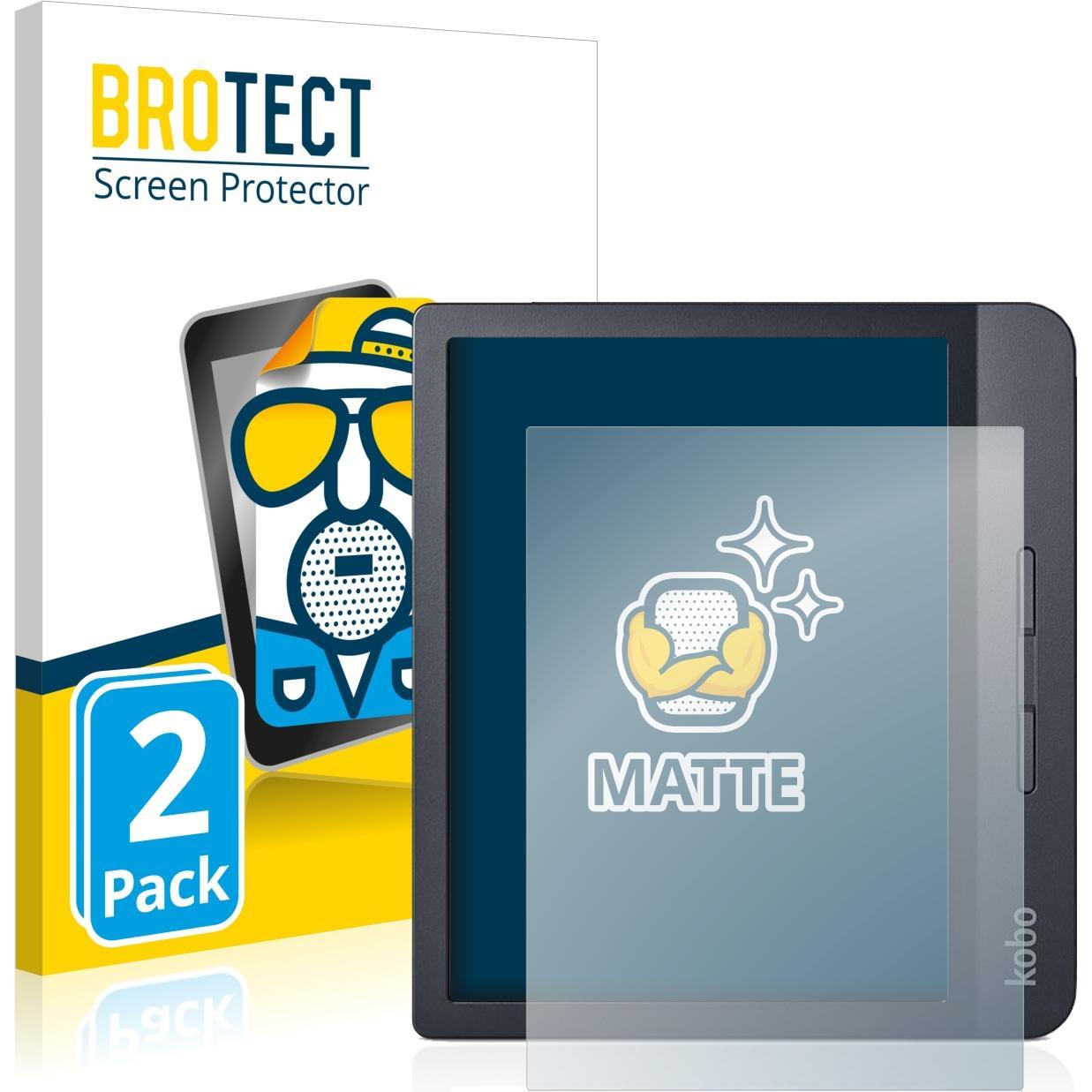 BROTECT Entspiegelungs-Schutzfolie Displayschutz Matt (Libra H2O), eReader Zubehör, Transparent