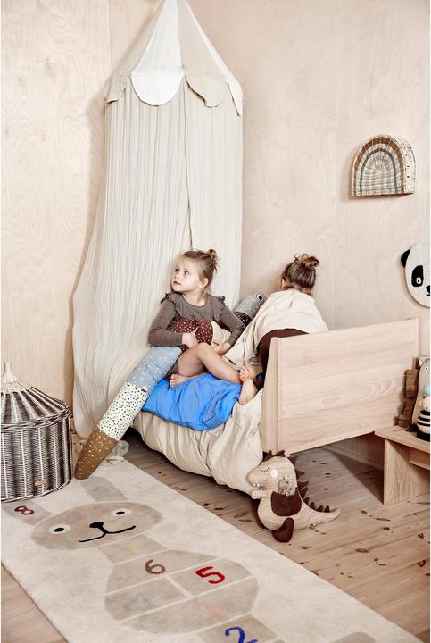 Image du produit OYOY Mini Tapis décoratif Rabbit Hopscotch Gris (75 x 180 cm)