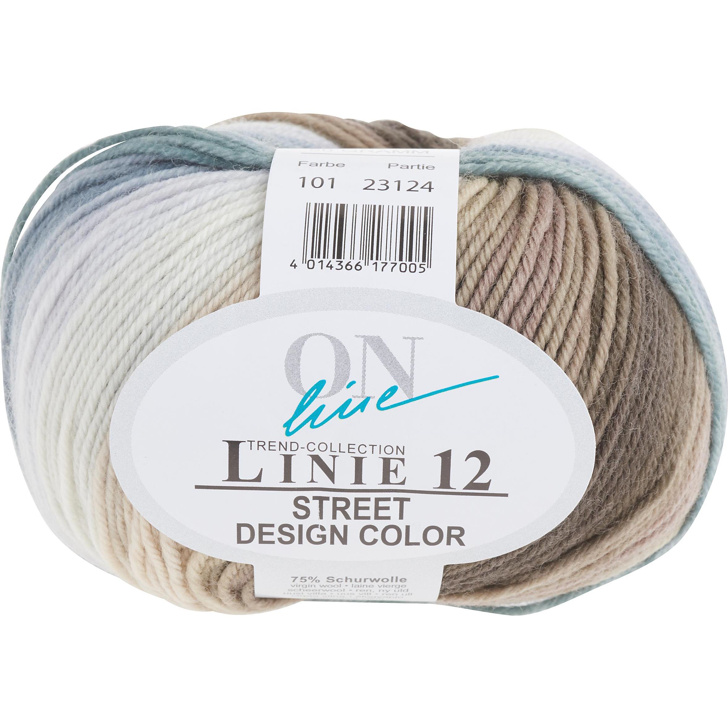 Online Street Design Color, Linie 12, 50 g, ca. 210 m, Garn + Wolle, Beige