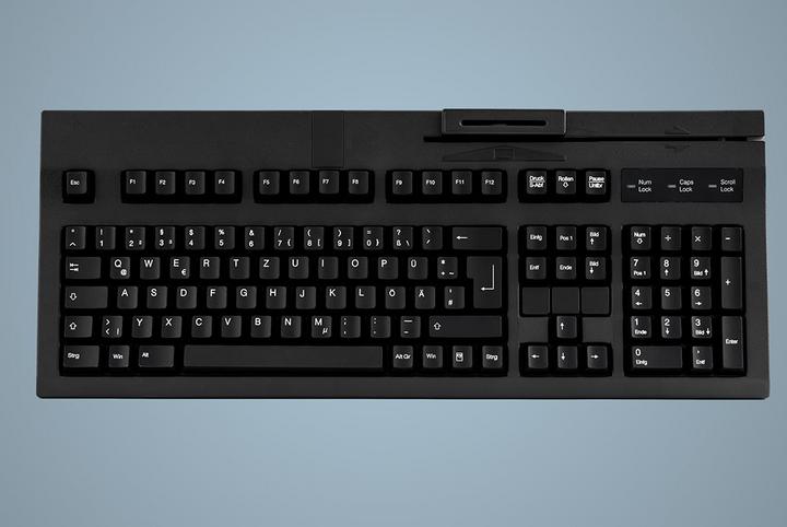 Actual product image CHERRY ACTIVE KEY MTA AK-882 Corded DE-Layout black SPARK. (DE, Wireless)