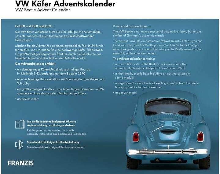 Actual product image Franzis VW Beetle