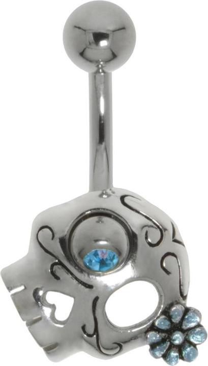 Image du produit Bijouteria Piercing nombril (Email, Acier chirurgical 316L, Cristallin, Argent 925)