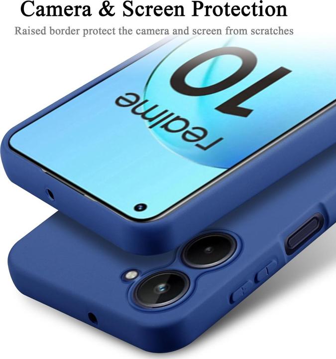 Image du produit Cadorabo Étui pour Realme 10 4G TPU avec protection liquide en silicone (Samsung Galaxy S10)