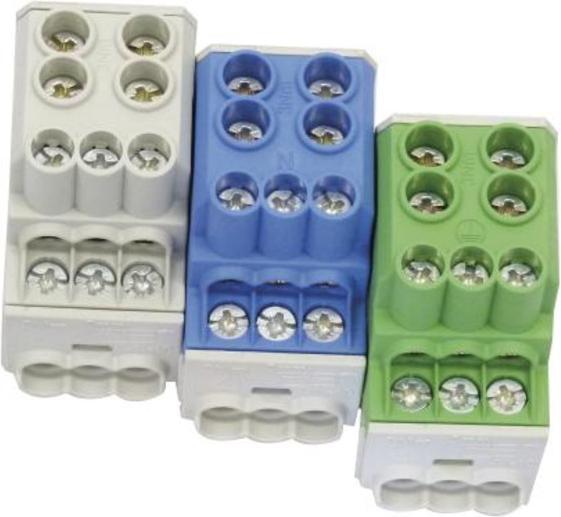Produktbild Elkutec Hauptleiter-Abzweigklemmen, 25 mm², 400V, 1 polig, blau