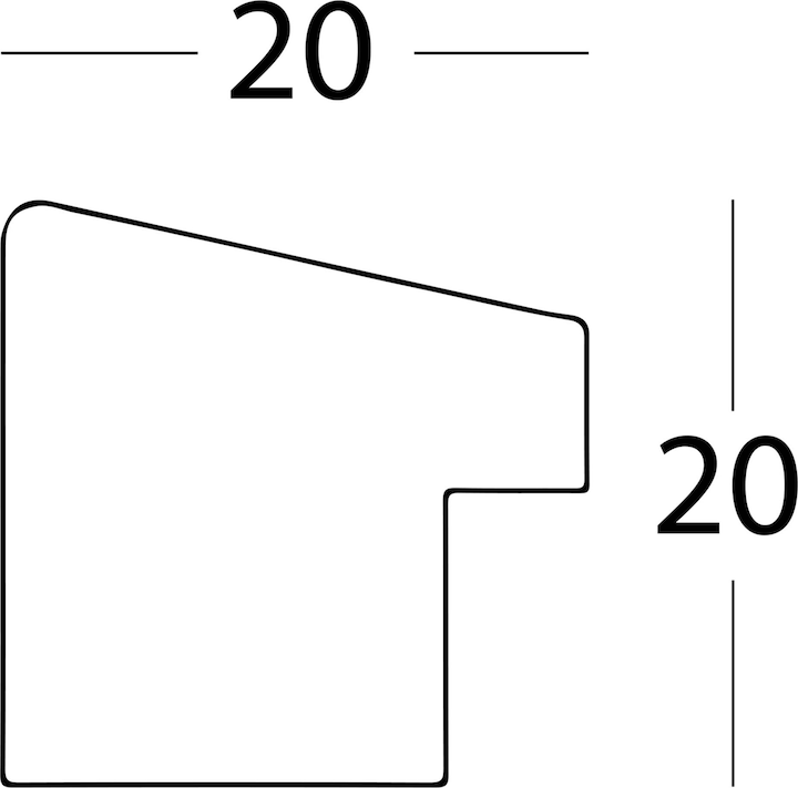 Image du produit Walther Design Fiorito 30x40 bois avec passe-partout (20 x 30 cm)