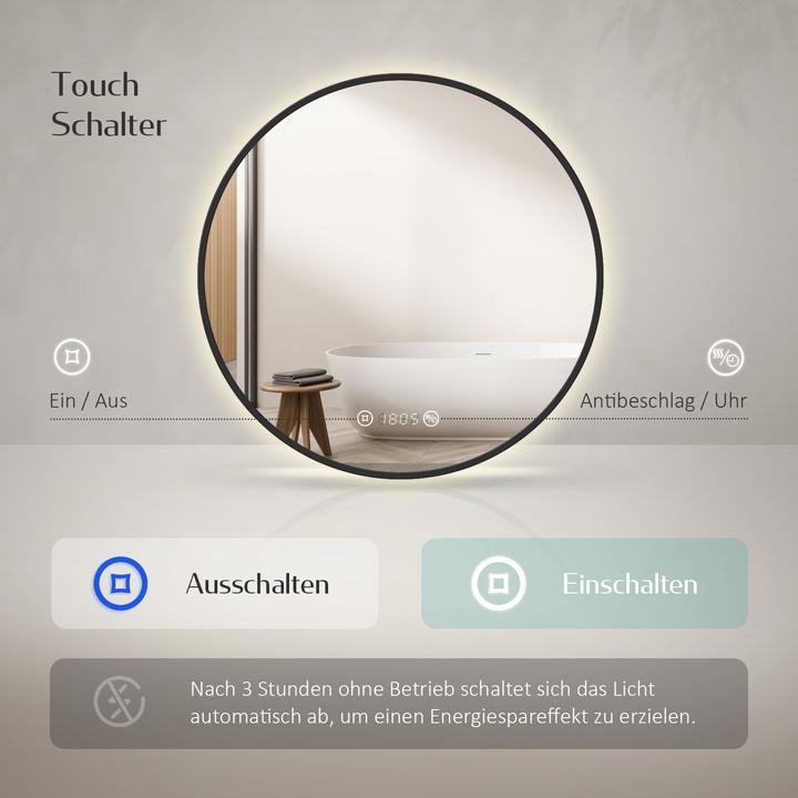 Actual product image Emke Bathroom mirror (70 x 70 cm)