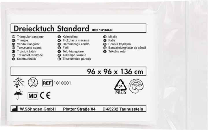 Actual product image Söhngen Triangular towel, DIN 13168, standard, white