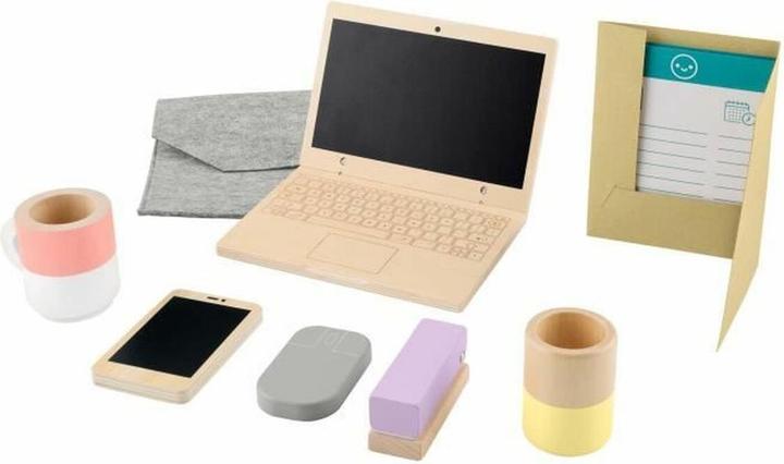 Mattel Fisher-Price – Coffret Télétravail en Bois (Français, 3 - 5 Années)