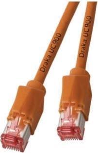 Image du produit Dätwyler Câble de connexion réseau RJ45 CAT 6 S/FTP 0.50 m Orange Ignifugé, avec protection de l'ergot de (S/FTP, CAT6a, 0.50 m)
