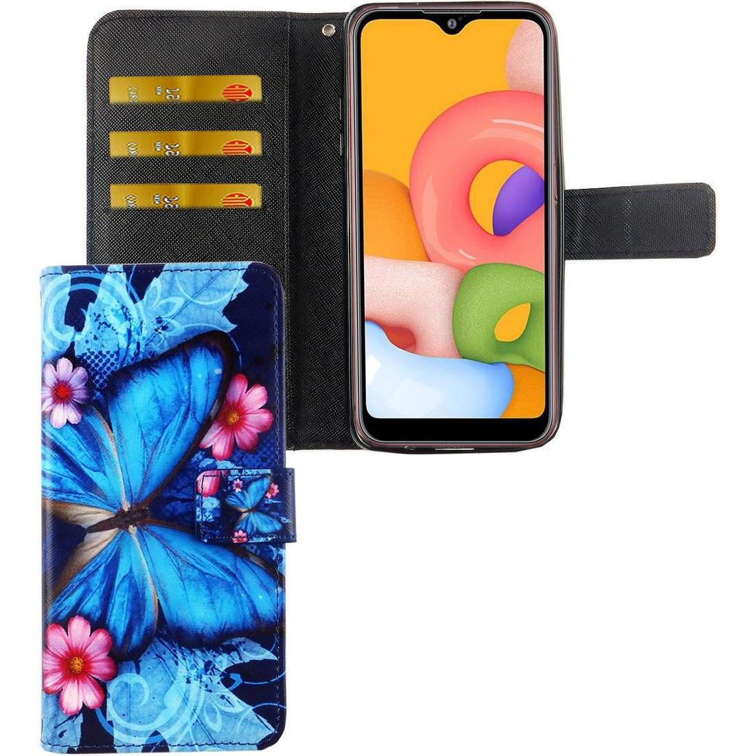 König Design Hülle Handy Schutz für Samsung Galaxy A01 Case Cover Tasche Wallet Etui Bumper (Samsung Galaxy A01), Smartp...