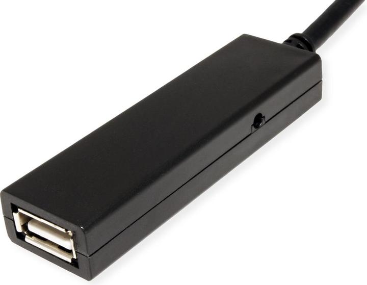 Produktbild Value USB 2.0 Verlängerung, aktiv, mit Repeater, A-C, schwarz, 15,0 m (15 m, USB 2.0)