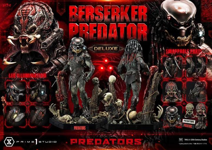 Actual product image Prime 1 Studio Predators statuette Berserker Predator Deluxe Version 100 cm