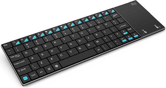 Actual product image Rii Epsilon K12 keyboard RF Wireless QWERTY English Black (Eng. Int., Wireless)
