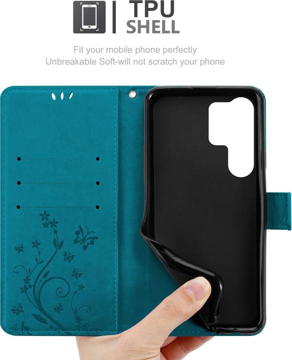 Produktbild Cadorabo Hülle für Samsung Galaxy S25 Ultra mit Blumen Muster (Samsung Galaxy S25 Ultra)