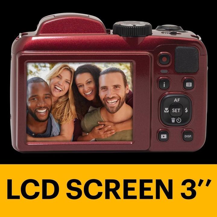 Immagine prodotto Kodak Fotocamera bridge digitale 16 MP, zoom 25x, video HD 1080p, grandangolo 24 mm, display LCD 3 pollici (24 - 600 mm, 16.35 Mpx)