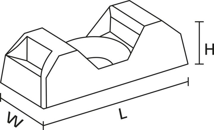 Produktbild HellermannTyton Q-Mount Sockel CTQM5 natur schraubbar (Kunststoffkabelbinder, 21 mm, 100 Stk.)