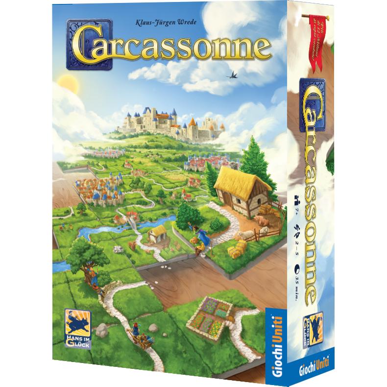 Giochi Uniti Mehrfarbig Carcassonne - New Edition Base Game (Italienisch, 2 - 5 Spieler)