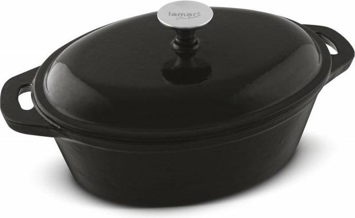 Lamart Casserole enamelled, cast iron 3,6l 35,5-21x11,5cm (Casserole + Stewpot, Cast iron)