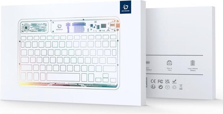 Produktbild Dux Ducis Keyboard (CK Series) Wireless for Laptop / Tablet / Phone - Transparent (Eng. Int., Kabellos)