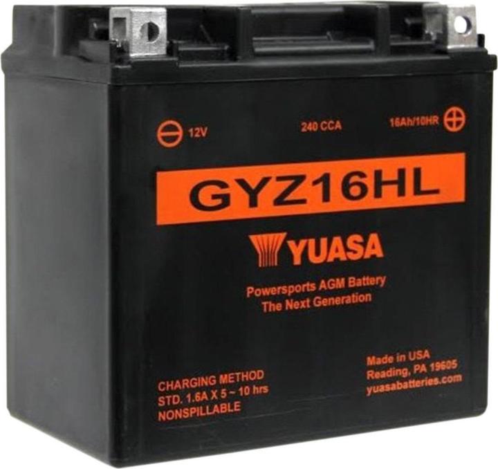 Actual product image Yuasa AGM motorbike battery 12V 16Ah 240A (12 V, 16 Ah, 240 A)