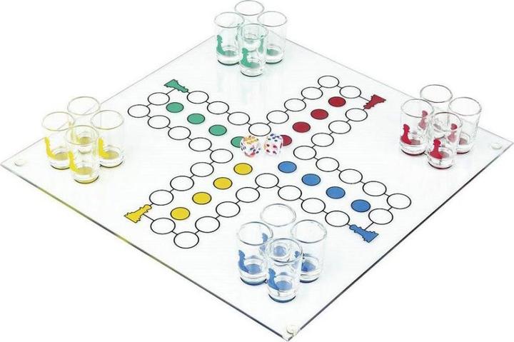 Produktbild Out of the blue Trinkspiel Eile mit Weile - Mensch ärgere dich nicht mit 16 Gläsern by