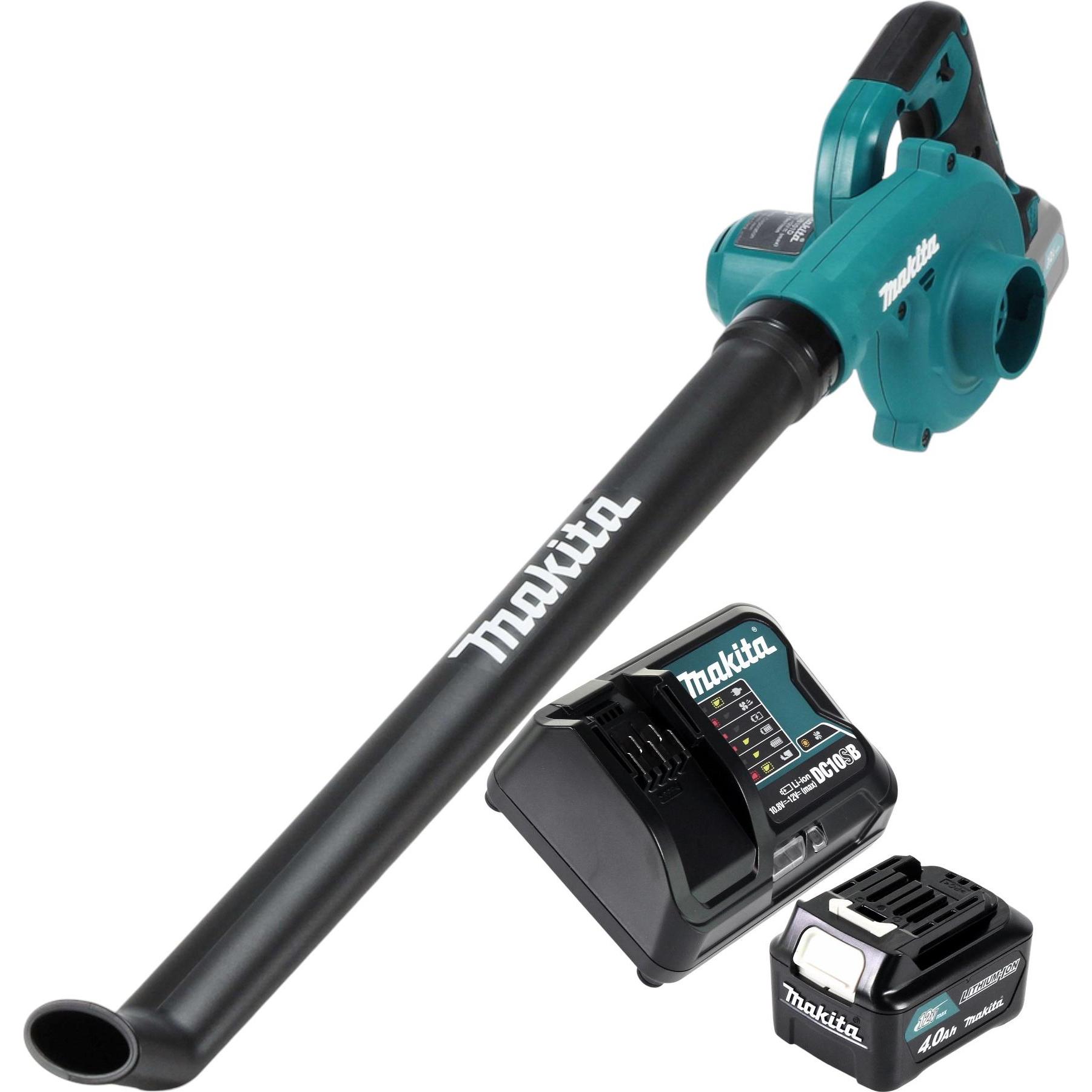 Makita, Aspirafoglie + Soffiafoglie, UB 101 DSM1 Soffiatore a batteria 12 V max. + 1x batteria 4,0 Ah + caricatore (Batteria ricaricabile, Soffiafogli