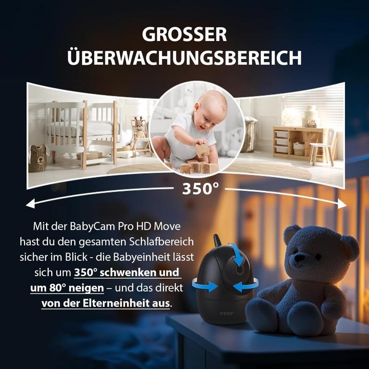Actual product image Reer BabyCam Pro HD Move (Video & Audio, 300 m)