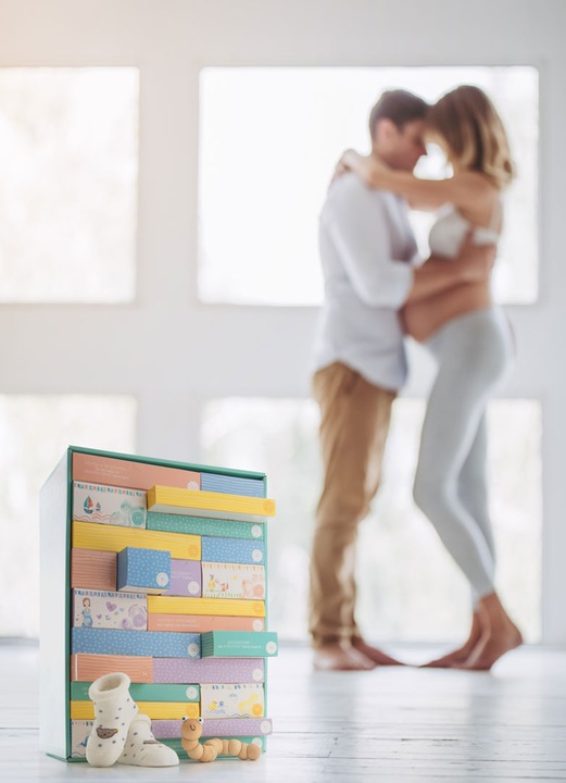 Actual product image vortageins Pregnancy Calendar / Countdown Box (Gifts for 24 weeks of pregnancy)