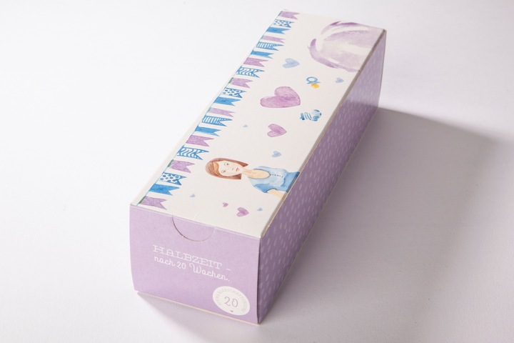 Actual product image vortageins Pregnancy Calendar / Countdown Box (Gifts for 24 weeks of pregnancy)