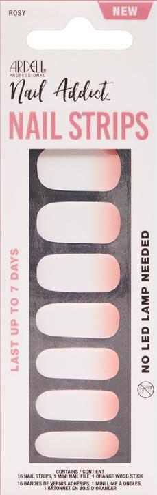 Ardell Nail Addict - Nail Strips Rosey Cheeks (Artificial nails, Rosey Cheeks)