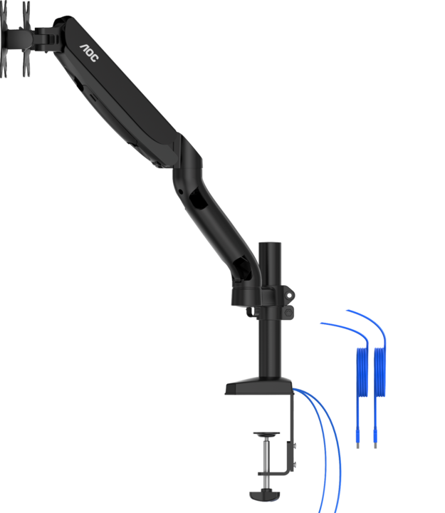 Actual product image AOC AD110DX Flat Panel Desk Mount 80 cm (31.5"" ) Black Table/Bench (Table, 31.50")