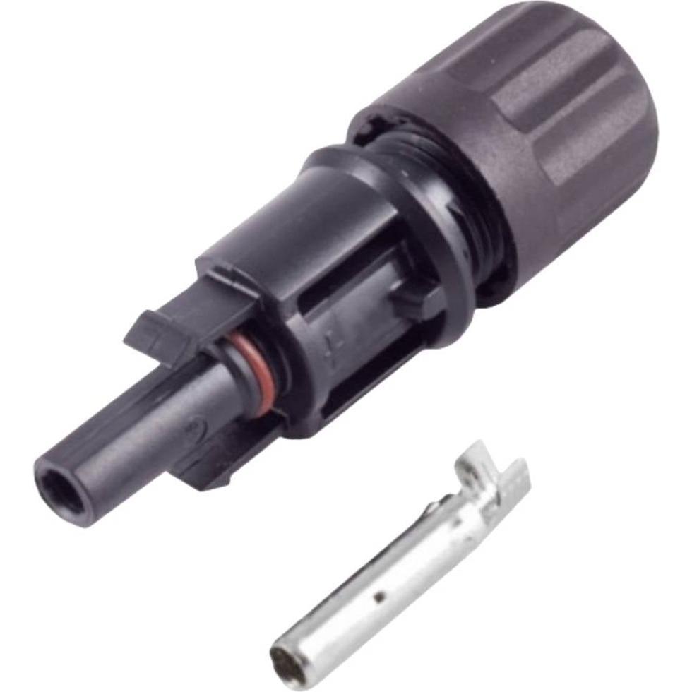 BKL Electronic PV4 Buchse 2.5-6mm², IP68, 1500V 2800011 Schwarz Inhalt: 25 St., Elektronikkabel + Stecker, Schwarz