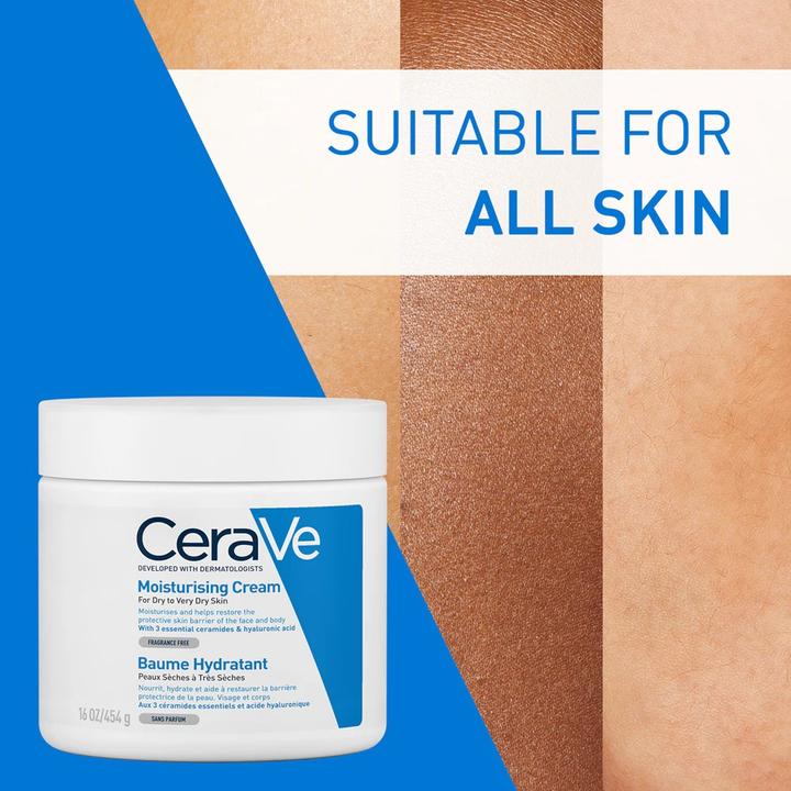 Actual product image CeraVe Moisturising cream (Body cream, 454 ml)