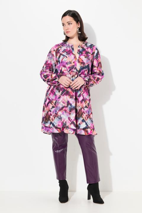 Produktbild Ulla Popken Longtunika, Pixeldruck, Tunika-Ausschnitt, Langarm (42, 44)
