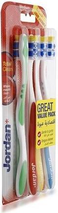 Produktbild Jordan Total Clean Toothbrush Average 4Pcs. (Mittel, 4 x)