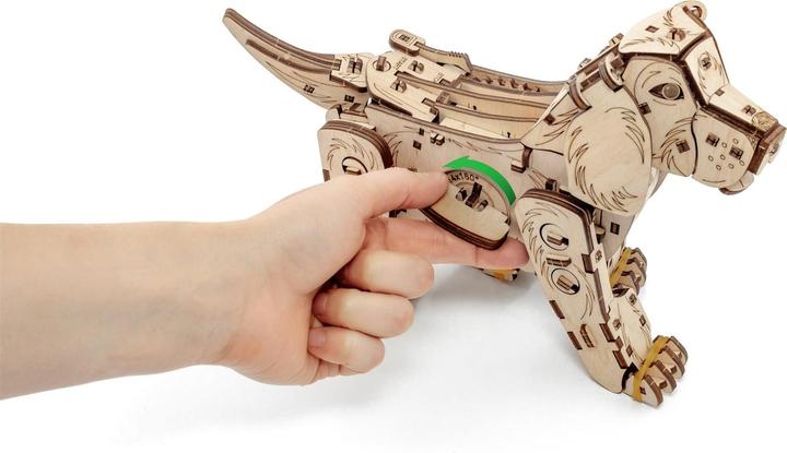 Actual product image Eco Wood Art Puppy - 3D wooden construction kit