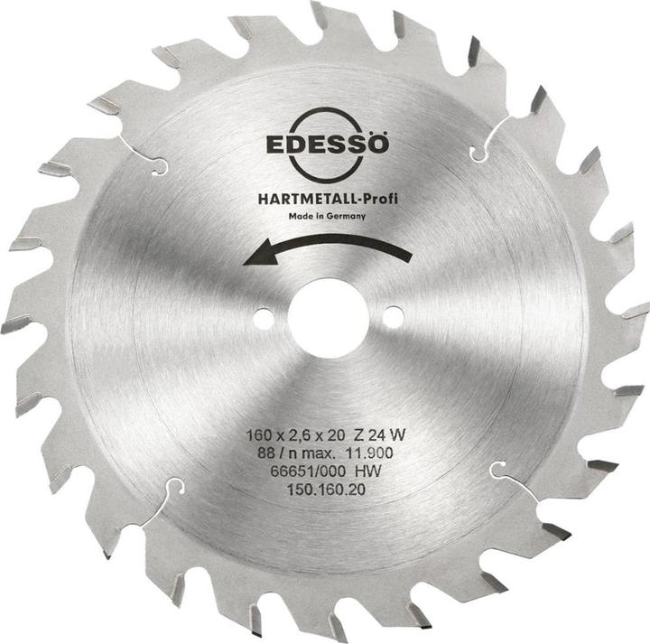 Magni Edessö Kreissägeblatt-HM Profi 160 x 20 mm, 24 Zähne, 1.501602E+7