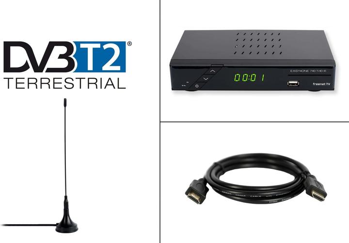 Productafbeelding SET DVB-T2 Thuisbundel met passieve antenne